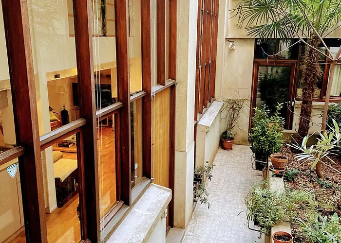 Loft With View On A Quiet Garden, Parisian Charm